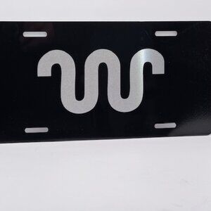 Black Laser Engraved Ford King Ranch License Plate